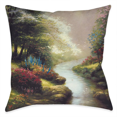 Coussin décoratif Thomas Kinkade Petals of Hope