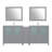  84" Double Bathroom Vanity Set with Mirror-33559829