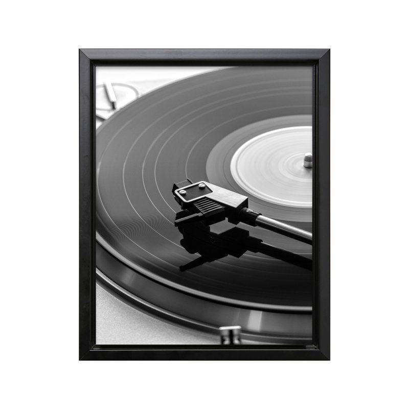 Disque vinyle, Black Framed, Canvas, 18"H x 24"W