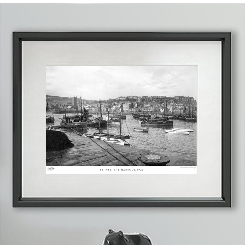 Bardsea, The Beach 1895St Ives, The Harbour 1922 by Francis Frith - Single Picture Frame Print, 45cm H x 60cm W x 2.3cm D
