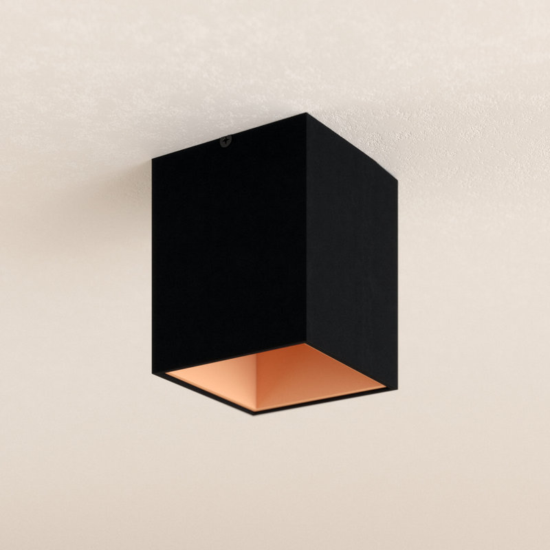Anabel LED Flush Mount, Black/Copper