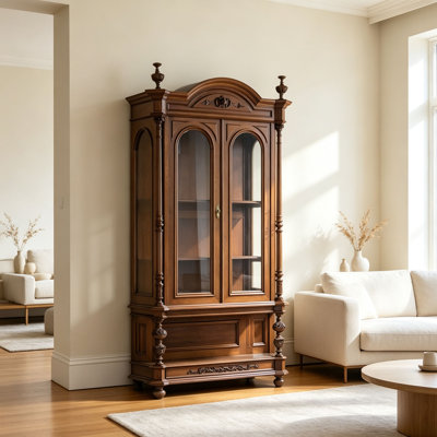 European style retro luxury bookcase