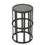 Table d'appoint en céramique avec cadre en fer, élégante pour patio et table à cadre, fonctionnelle