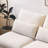 Small-Space Linen-Look Fabric Sofa