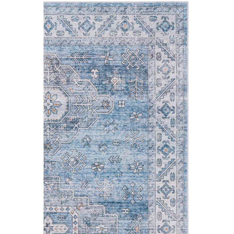 Maritess Machine Washable Southwestern Rug, Rectangle 4' x 6'