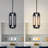 4-Light Dimmable Industrial Flute Pendant Chandelier