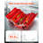 Tool Box 18-inch 3-Tier 5-Tray Folding Cantilever Toolbox with Handle Red