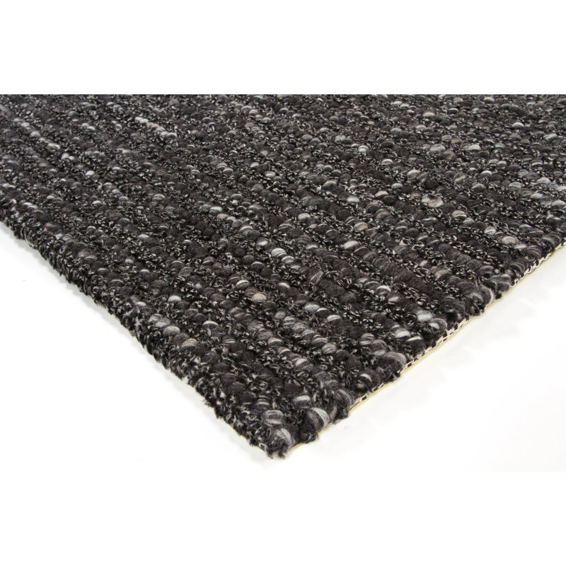Tapis gris anthracite / ivoire Anni, Rectangle 5 pi x 7 pi 6 po