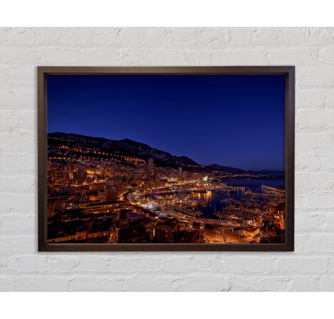 Monte Carlo Night Lights - Druck