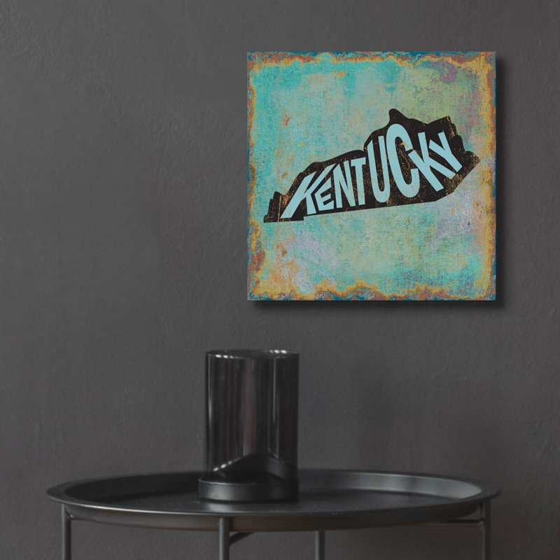 «Kentucky» par Art Licensing Studio, art mural en verre acrylique, H 12 po x l 12 po x P 0,13 po