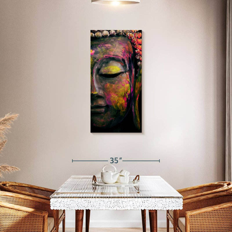 Bouddha aux couleurs vives