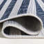 Tapis d'intérieur / extérieur à rayures décalées ivoire / bleu Sukie-756673860