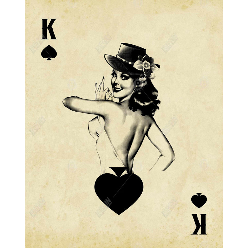 King Of Spades Print On Canvas