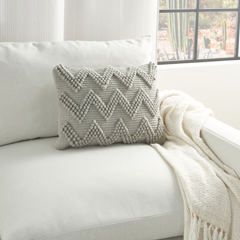 Pillow Cover & Insert, Light Gray, 14" x 20"