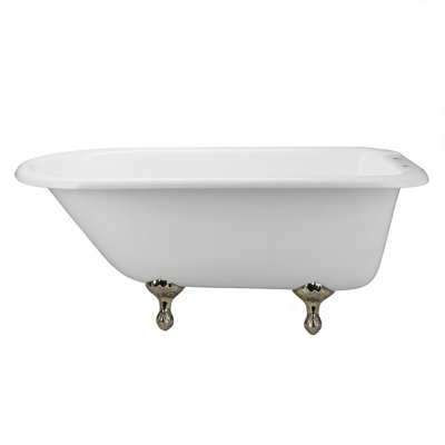 Baignoire de trempage autoportante en fonte 67 "x 30" avec robinet