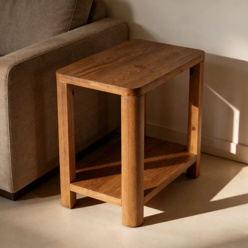 Solid Wood Side Table Set