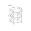 Coverly 60cm W Etagere Bookcase-90137707