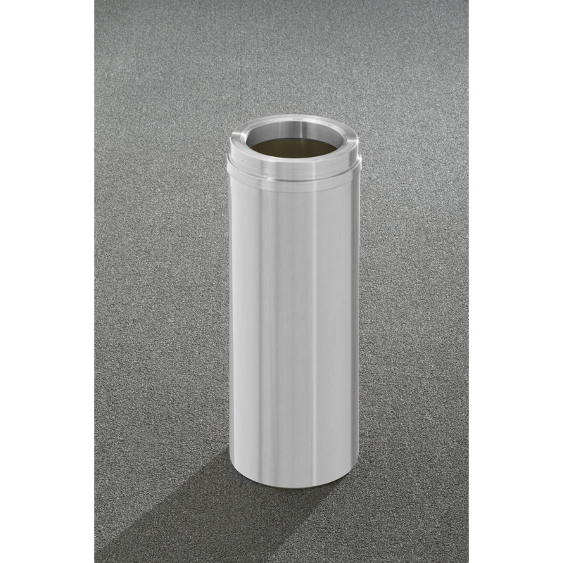Poubelle Glaro, 6, Aluminium satiné