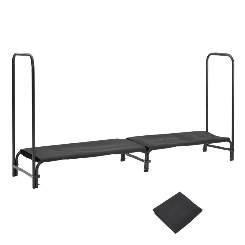 8ft Firewood Rack With Cover
