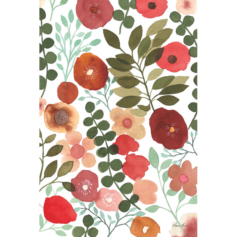 Garden Dance II by Laura Horn - Wrapped Canvas Painting, 46cm H x 30cm W