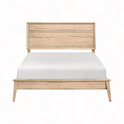 Classic Style Bed Natural Oak Finish Bedroom Furniture 1Pc