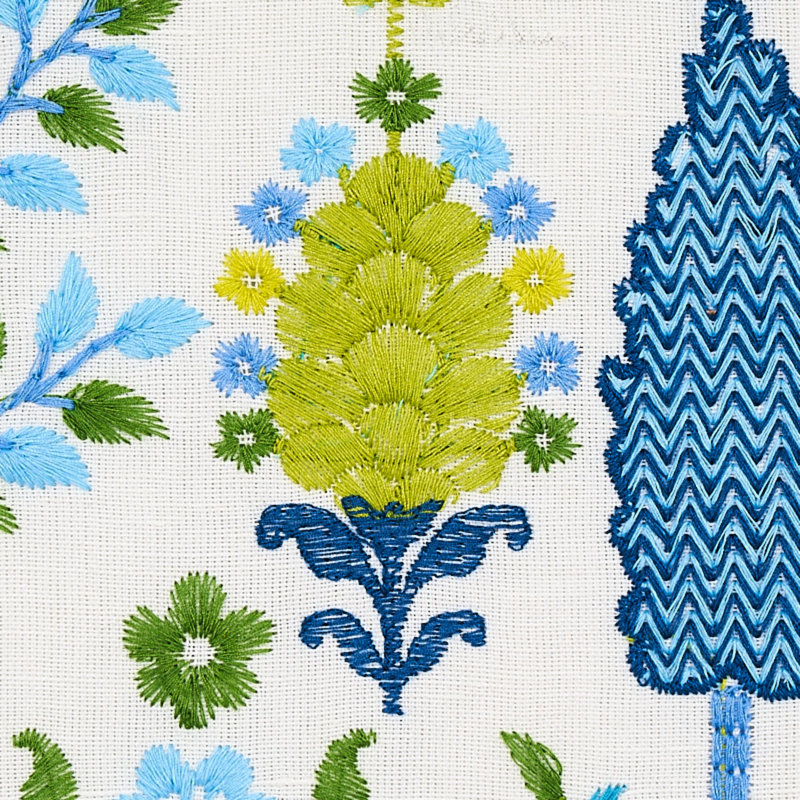 Tissu de broderie Desna, Bleu