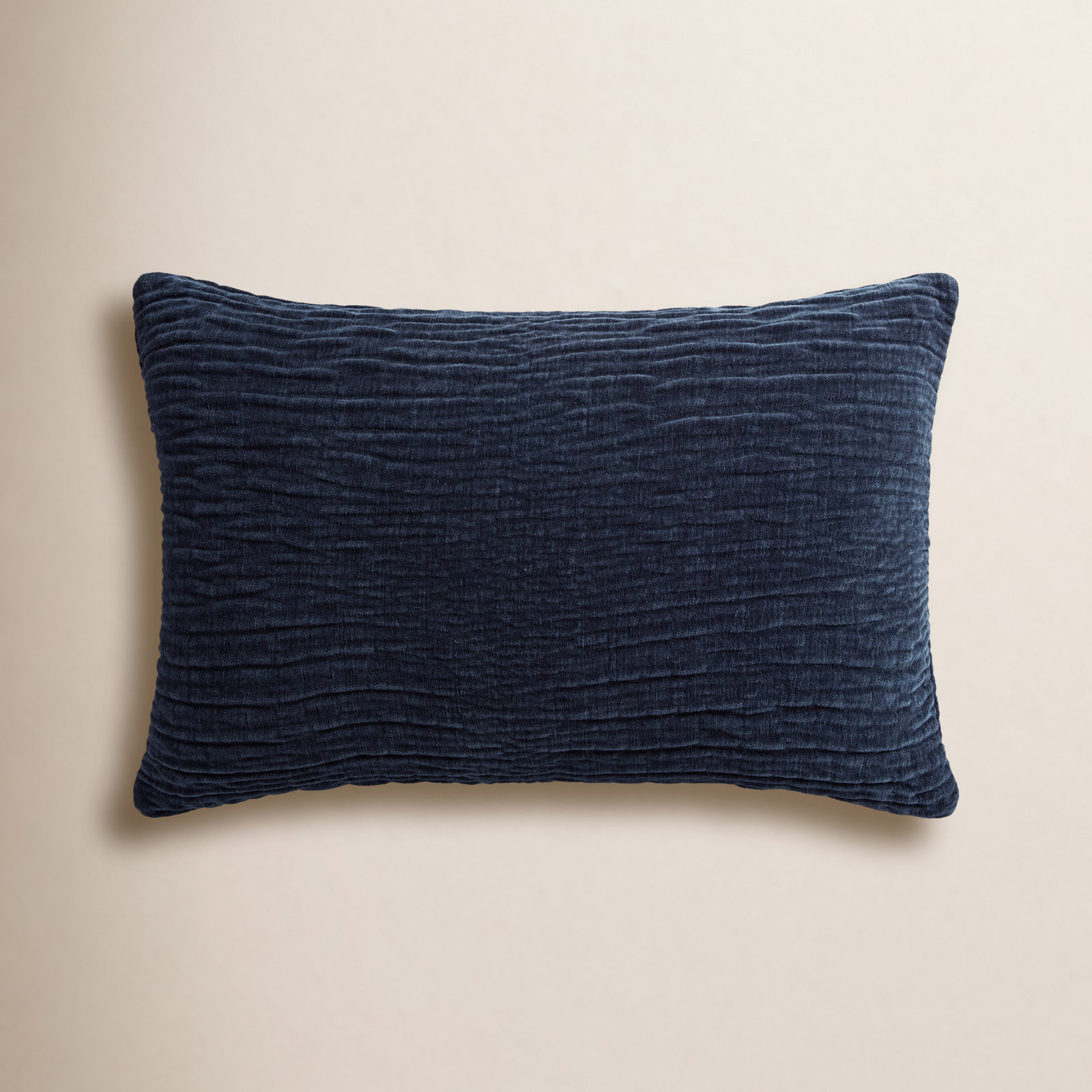 Edan Throw Pillow, 26" x 16", Down, Navy