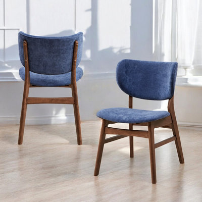 Ensemble de 2 chaises d'appoint en tissu Bevis