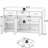 Three Doors Side Table-White