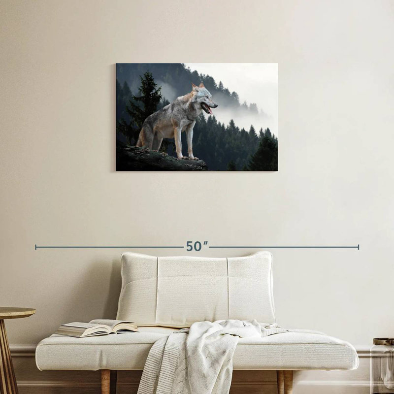 Brampt Timber Wolf, 20" H x 30" W