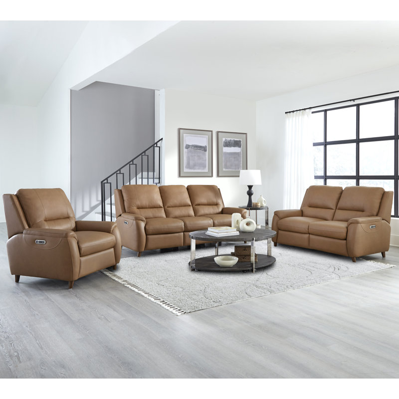 Ensemble de salon configurable en cuir Speirs