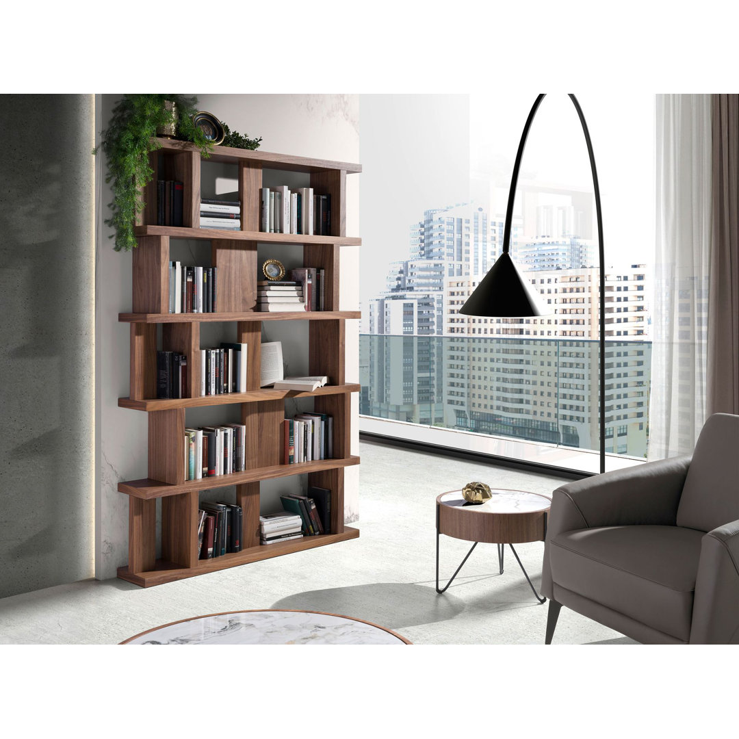 120cm H x 23cm W Solid Wood Etagere Bookcase