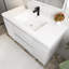 Ensemble de meuble-lavabo mural simple 48 po avec plateau en résine 48 po-1837138445
