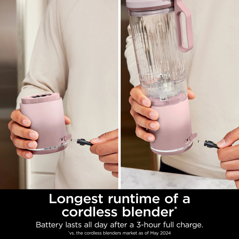 Ninja Blast Max - Portable Blender with 22.oz Twist & Go Vessel , Pink