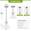 Suspension Alejo 9,1 po à 1 lumière en verre conique transparent soufflé à la main pour îlot de cuisine-2031825810