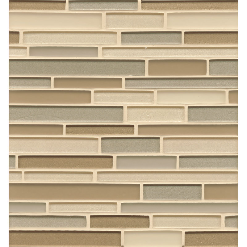Manhattan Glass Linear Mosaic Wall & Floor Tile, Time Square