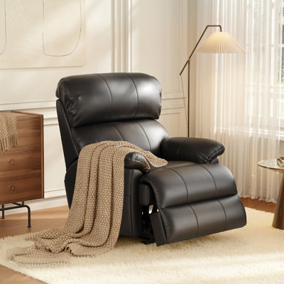 39.4" Wide Modern Leather Power Recliner with Adjustable Reclining Function by COLAMY