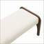 Banc long rembourré en chenille de 50,25 pouces avec pieds en bois massif, parfait pour les repas et les vestibules modernes-2004922189-2004922195