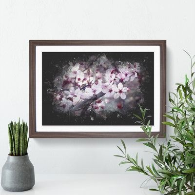 Pink Cherry Blossom Flowers Vol.8 - Picture Frame Graphic Art