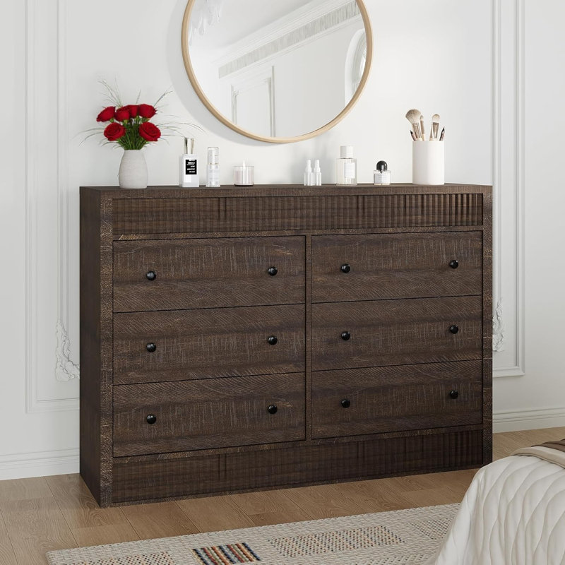 Commode 6 tiroirs pour chambre à coucher