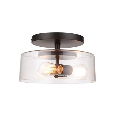 Plafonnier encastré simple à 3 lumières 13 po Azevedo