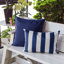 Coussin horizontal rayé 14 po x 20 po Horizon-119336265-119336268