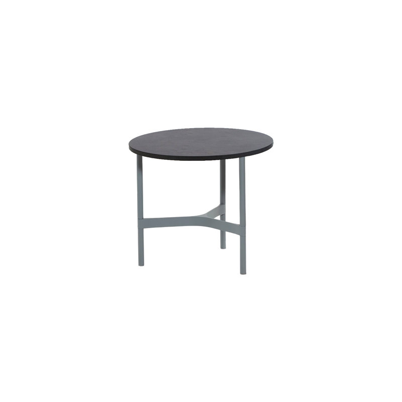 Round Metal Outdoor Coffee Table , 17.8'' in. W 17.8'' in. D