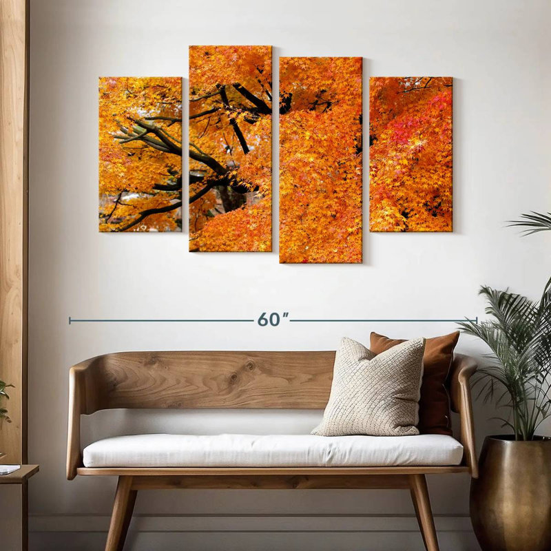 Harnek Maple Trees In Autumn, 32" H x 52" W