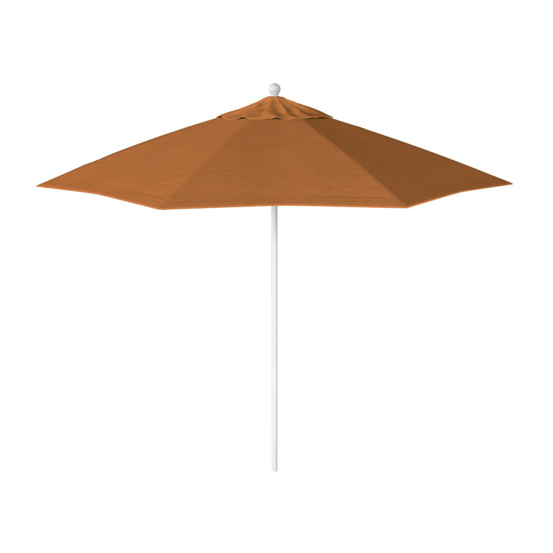Parasol de marché octogonal 9 pi Willa, Toile Sunbrella® toscan, Matted White