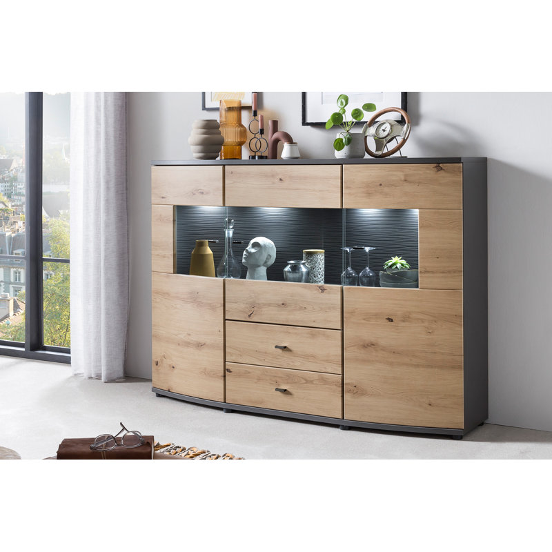 Noan 160cm Sideboard, Gray/Brown