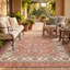 Tapis Cascade traditionnel à motif floral intégral orange, ivoire, or, vert et gris, lavable à la machine, antidérapant, à poils courts, pour l'intérieur et l'extérieur, adapté aux animaux domestiques, idéal pour le salon, la chambre, la salle à manger, l'entrée, le couloir ou le bureau.-224508345