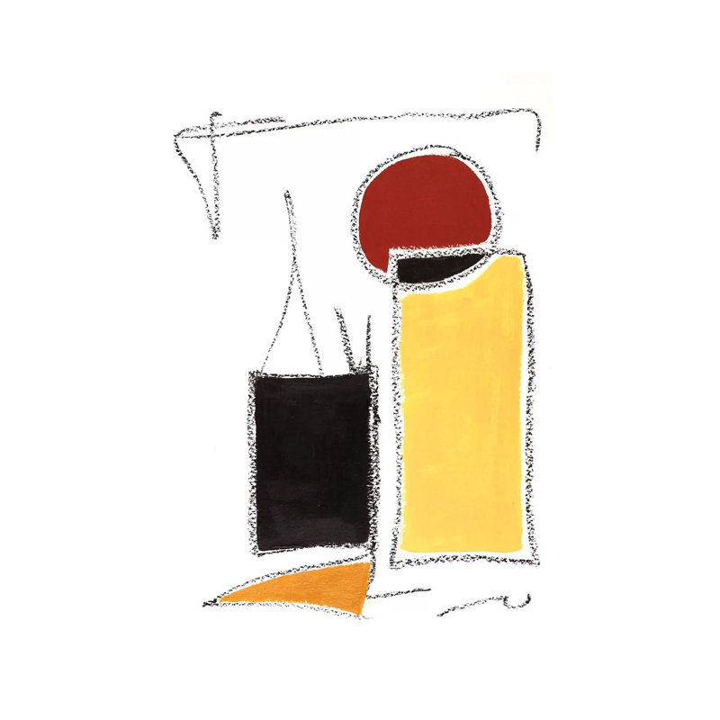 Mid-Century Modern II by Monika Mickute - Wrapped Canvas Print, 20.32 cm H x 30.48 cm W