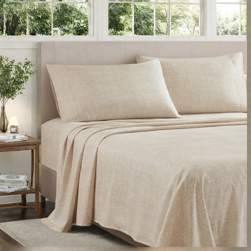 De literie pour grand lit deux pièces, microfibre de polyester, chambre moderne gris