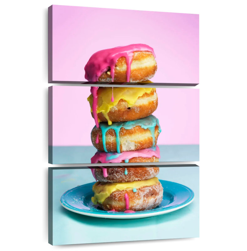 Yarlin Frosted Doughnut Stack, 38" H x 24" W
